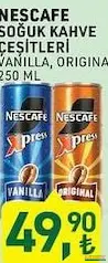 NESCAFE SOĞUK KAHVE ÇEŞİTLERİ 250 ML fiyat ve kampanya bilgisi